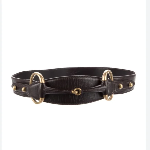 Gucci Women\'s Black 1955 Horsebit Wide Leather Belt Size M Gucci Horsebit 1955 leather belt Gucci main image 3